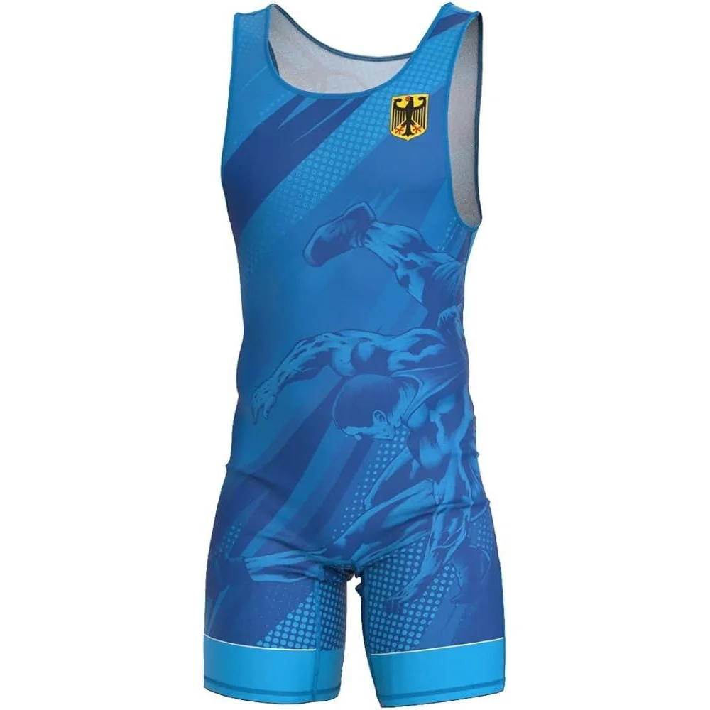 Running Gear Train - Seragam Singlet Gulat Pria Pakaian Singlet