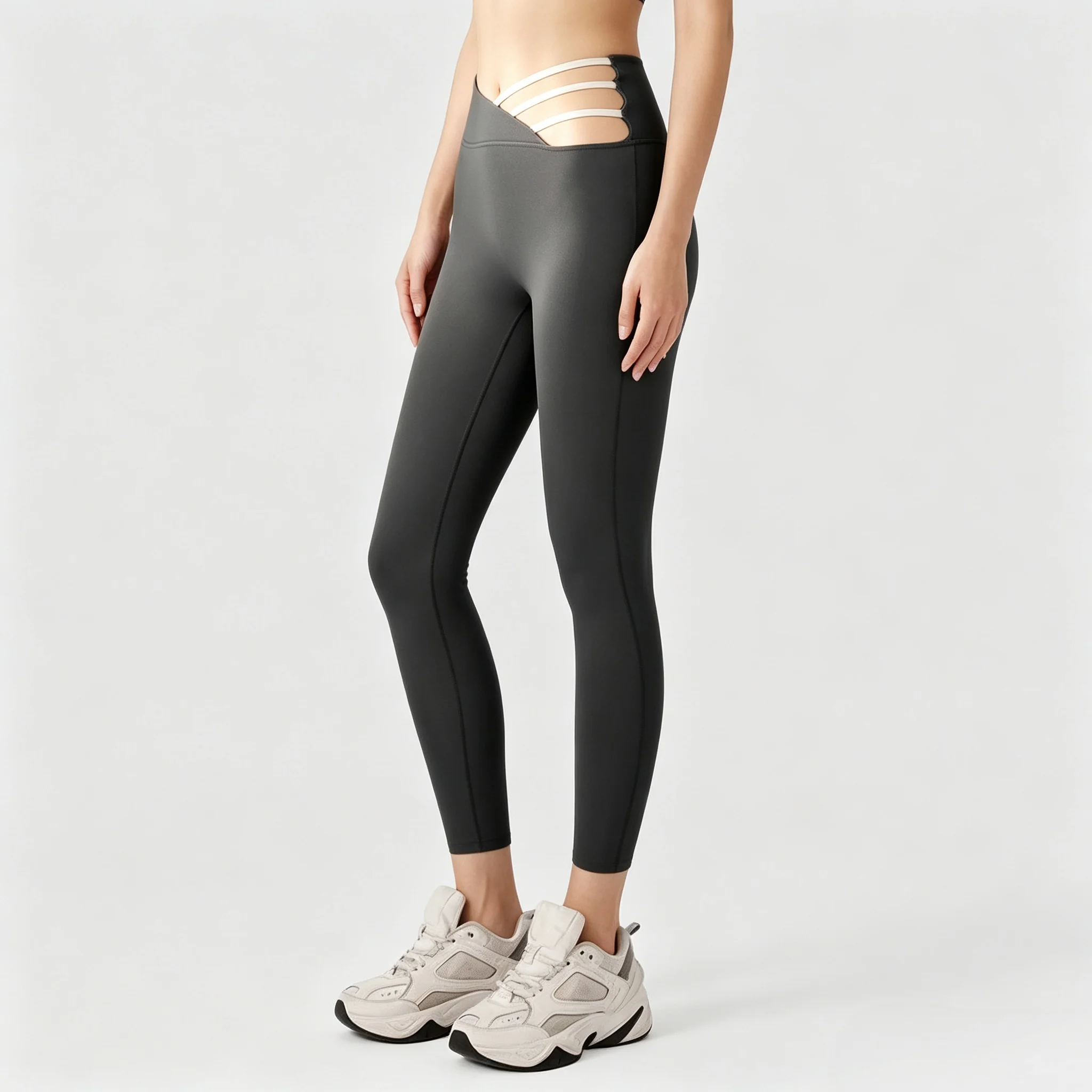 Running Gear Outfit - Legging Yoga Wanita Model Berlubang dan
