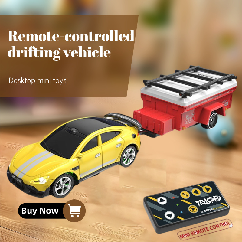 Running Gear Trailer - Mobil Mini Alloy Drift dengan Trailer,