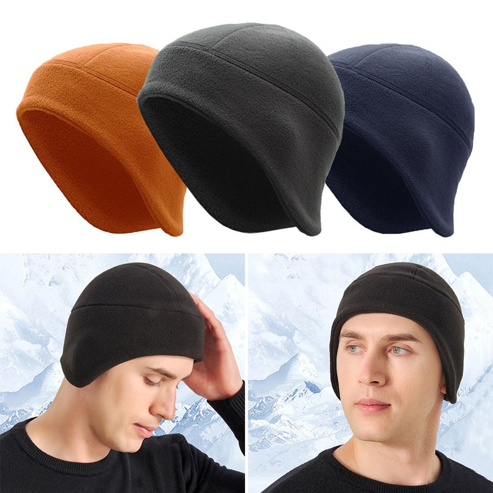 Topi Beanie Polar Fleece Musim - Running Gear Hat ulasan dan harga