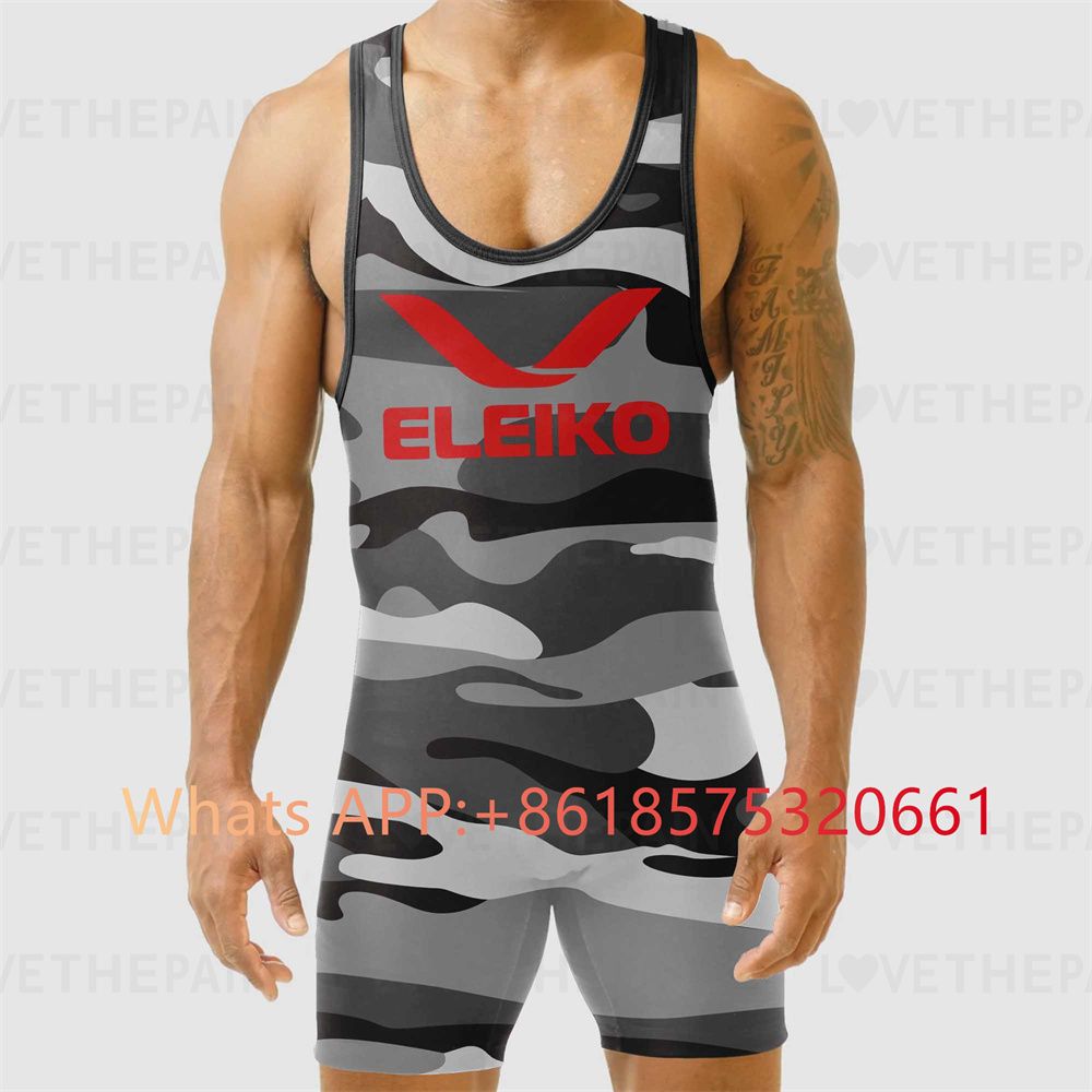 ELEIKO seragam Singlet gulat p - Running Gear Train ulasan dan harga